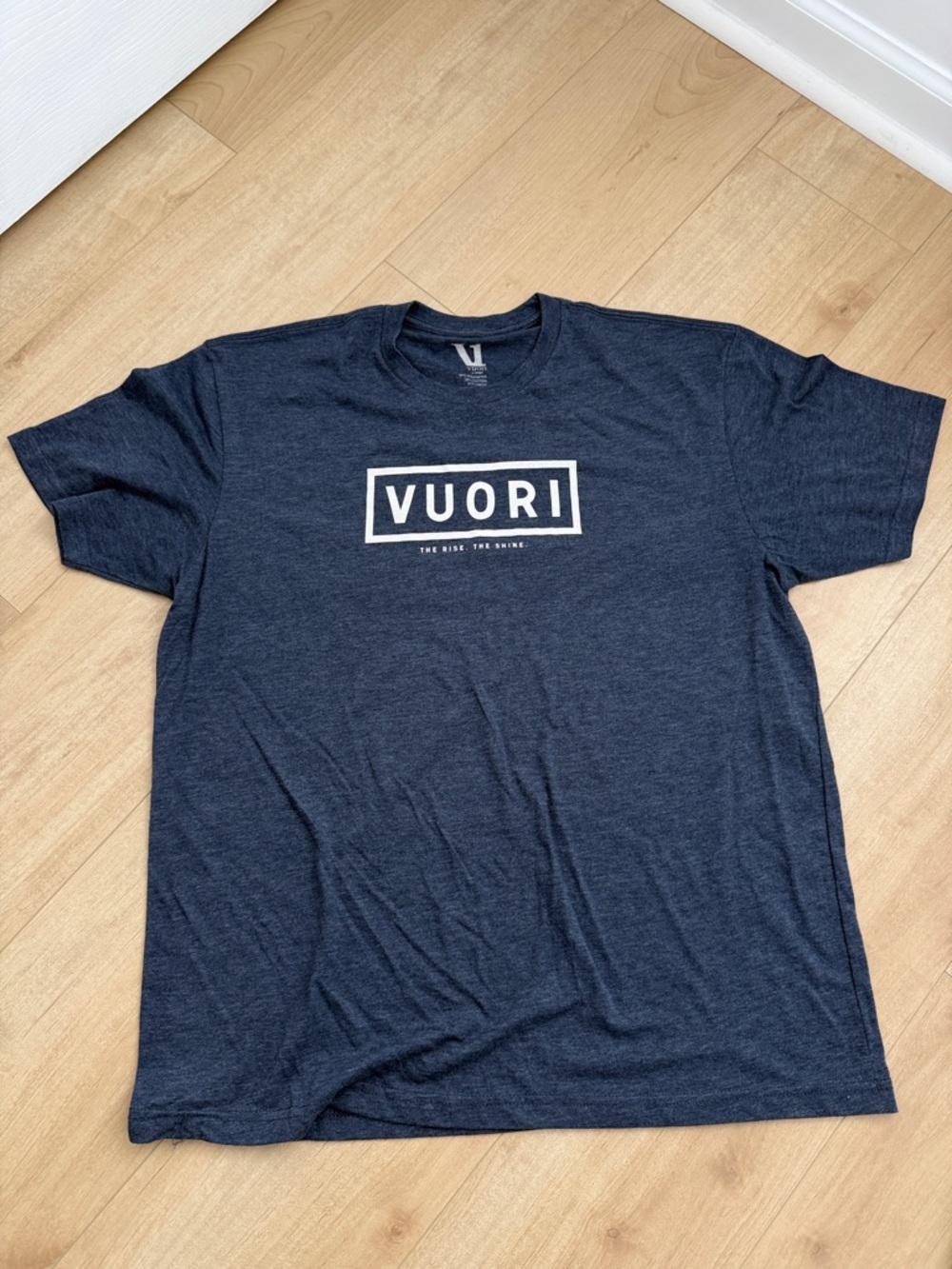 Vuori Men's Dark Navy Logo Short Sleeve Tee vuori Xl